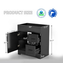 Load image into Gallery viewer, 30" Freestanding Single Bathroom Vanity Base Only, Sink not Included