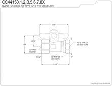 Load image into Gallery viewer, Kingston Brass CC44157X Vintage Quarter Turn Valves (1/2-Inch FIP X 1/2-Inch and 7/16-Inch O.D. Slip Joint), Brushed Brass