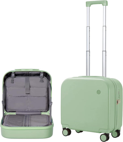 Auction Mixi Hard side PC Luggage with TSA Lock & Spinner Wheels - Avocado Green