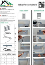 Load image into Gallery viewer, PineCrest Zebra Blinds for Indoor Windows Light Filtering Shade (White Color) (Height 78 inch) (Width 65 inch)