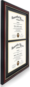 GraduationMall Double 8.5x11 Diploma Frame