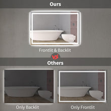 Load image into Gallery viewer, DURASPACE 60 x 20 inch Led Bathroom Mirror with Frontlit and Backlit, Dimmable, Anti-Fog, with Memory