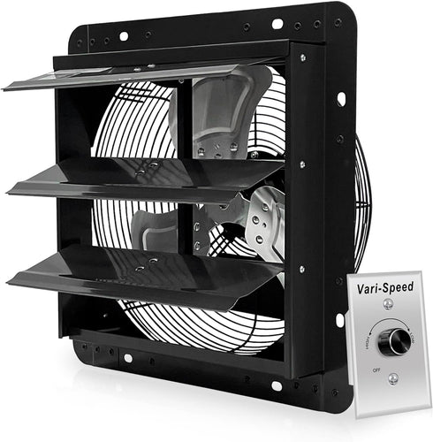 VENTISOL 12 Inch Varible Shutter Exhaust Fan With Speed Controller