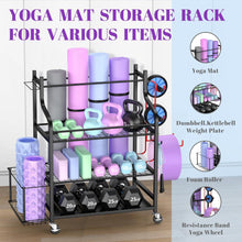 Load image into Gallery viewer, Mythinglogic Yoga Mat Storage Rack