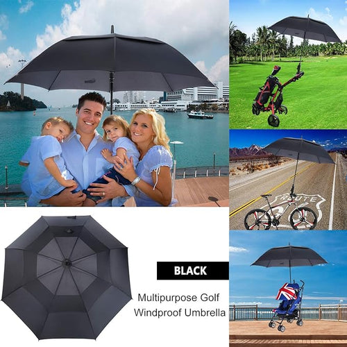 MRTLLOA 48 Inch Golf Umbrella - Black