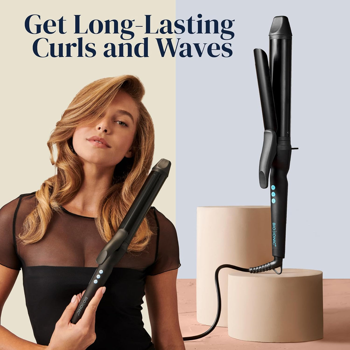 High quality Bio Iconic Long Barrel Curling Iron 1.25