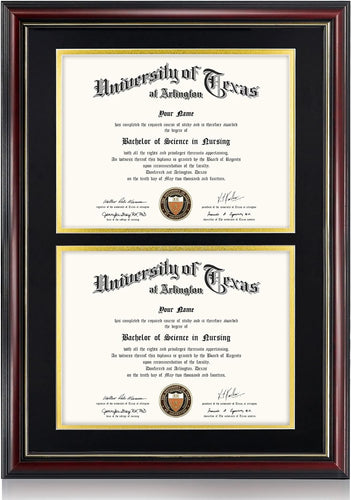 Auction GraduationMall Double 8.5x11 Diploma Frame