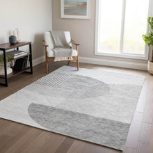 Load image into Gallery viewer, 9' x 12' Addison Rugs Chantille Gray Indoor/Outdoor Area Rug, Easy Clean, Machine Washable