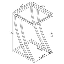 Load image into Gallery viewer, Adia Glass Top End Table