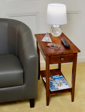 Load image into Gallery viewer, Aiydan Solid Wood End Table with Storage, Mahogany