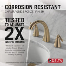 Load image into Gallery viewer, Champagne Bronze Arvo Widespread Bathroom Faucet 3 Hole, 2-handle Bathroom Sink Faucet with Drain Assembly (Part number: 35840LF-CZ)