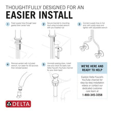 Load image into Gallery viewer, Champagne Bronze Arvo Widespread Bathroom Faucet 3 Hole, 2-handle Bathroom Sink Faucet with Drain Assembly (Part number: 35840LF-CZ)