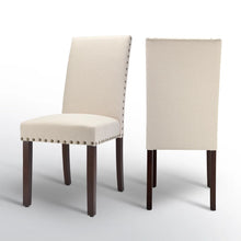 Load image into Gallery viewer, Bontrager 20'' H Linen Dining Chair - Upholstered Parsons Side Chair (Set of 2)
