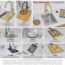 Load image into Gallery viewer, Builder Stylish Morella Dual-Mount 15" Stainless Steel Single Bowl Kitchen Sink S-405T