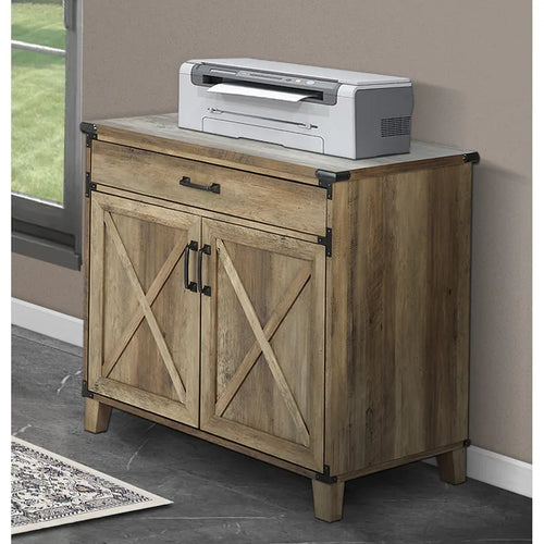Oxford Rustic Wood Accent Credenza