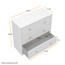 Load image into Gallery viewer, Clanton 28.5'' W 3 - Drawer Dresser, White