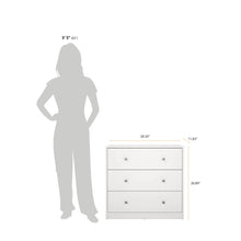 Load image into Gallery viewer, Clanton 28.5'' W 3 - Drawer Dresser, White