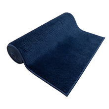 Load image into Gallery viewer, 2'6" x 10' Custom Size Runner Rug Solid Colour Navy Blue Medium Pile Slip Resistant by Feet, Navy