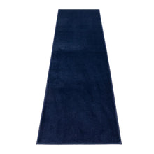 Load image into Gallery viewer, 2'6" x 10' Custom Size Runner Rug Solid Colour Navy Blue Medium Pile Slip Resistant by Feet, Navy