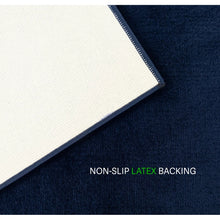 Load image into Gallery viewer, 2'6" x 10' Custom Size Runner Rug Solid Colour Navy Blue Medium Pile Slip Resistant by Feet, Navy