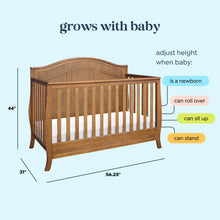 Load image into Gallery viewer, Emmett 4-in-1 Convertible Crib, Chestnut
