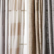 Load image into Gallery viewer, 84&quot;L Light Filtering Textured Weave Window Curtain Panels - Threshold™(SET OF 2)