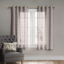 Load image into Gallery viewer, 84&quot;L Light Filtering Textured Weave Window Curtain Panels - Threshold™(SET OF 2)
