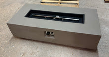 Load image into Gallery viewer, Belle Rectangle Concrete Propane Smokeless Fire Pit Table 56"