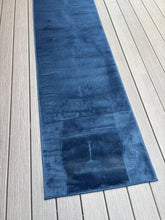 Load image into Gallery viewer, 2'6" x 10' Custom Size Runner Rug Solid Colour Navy Blue Medium Pile Slip Resistant by Feet, Navy