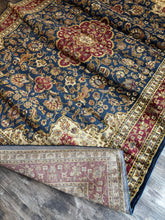 Load image into Gallery viewer, 6' 7'' x 9' 6'' Kirsten Traditional Oriental Navy Rectangle Area Rug
