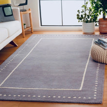 Load image into Gallery viewer, 6' x 9' Cruz Handmade Tufted Wool Silver/Ivory Area Rug