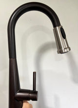 Load image into Gallery viewer, Moen Sleek Pull Down Single Handle Kitchen Faucet with Power Boost Technology and Duralock 7864ORB