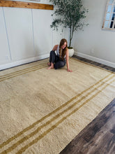 Load image into Gallery viewer, 8' x 10' Keynsham Striped Wool Moroccan Rug