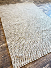 Load image into Gallery viewer, 6' x 9' Handmade Braided Wool Light Grey Rug