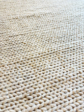 Load image into Gallery viewer, 6' x 9' Handmade Braided Wool Light Grey Rug