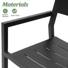 Load image into Gallery viewer, Jaquese Aluminum Outdoor Stacking Dining Armchair (Set of 2)
