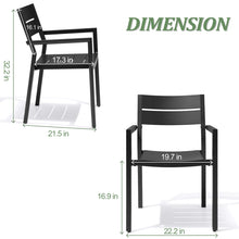 Load image into Gallery viewer, Jaquese Aluminum Outdoor Stacking Dining Armchair (Set of 2)