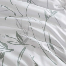 Load image into Gallery viewer, King Kenneth Cole Ink Wash Vine Comforter Bonus Set, Green