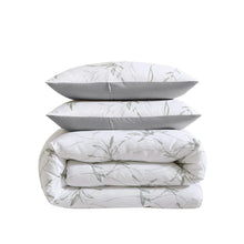 Load image into Gallery viewer, King Kenneth Cole Ink Wash Vine Comforter Bonus Set, Green