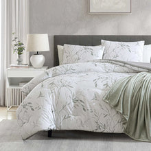 Load image into Gallery viewer, King Kenneth Cole Ink Wash Vine Comforter Bonus Set, Green