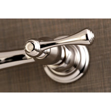 Load image into Gallery viewer, Kingston Brass Vintage Two-Handle 2-Hole Wall Mount Bathroom Faucet KS3246BL