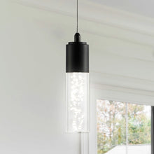 Load image into Gallery viewer, Black Octa 1 - Light LED Pendant