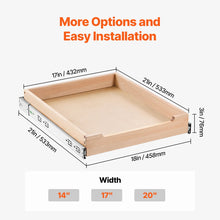 Load image into Gallery viewer, Pull Out Cabinet Organizer Soft Close Slide Out Shelf Wood Drawer 21"D By Rebrilliant