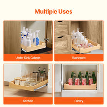 Load image into Gallery viewer, Pull Out Cabinet Organizer Soft Close Slide Out Shelf Wood Drawer 21"D By Rebrilliant
