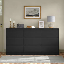 Load image into Gallery viewer, Teasley 9-drawer Dresser, 63" W Double Dresser For Bedroom