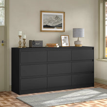 Load image into Gallery viewer, Teasley 9-drawer Dresser, 63" W Double Dresser For Bedroom