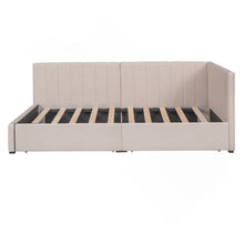 Load image into Gallery viewer, Full Size Upholstered Daybed with 2 Storage Drawers Sofa Bed Frame