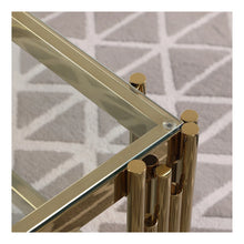 Load image into Gallery viewer, Woker Furniture 20" Wide Square End Table With TemperedGlass Top