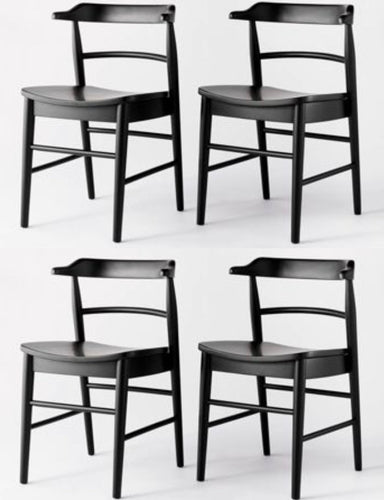 Kaysville Curved Back Wood Dining Chairs (Set of 4) - Threshold