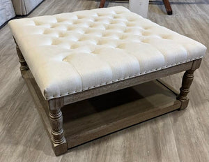 Bargman Floor Shelf Coffee Table with Storage